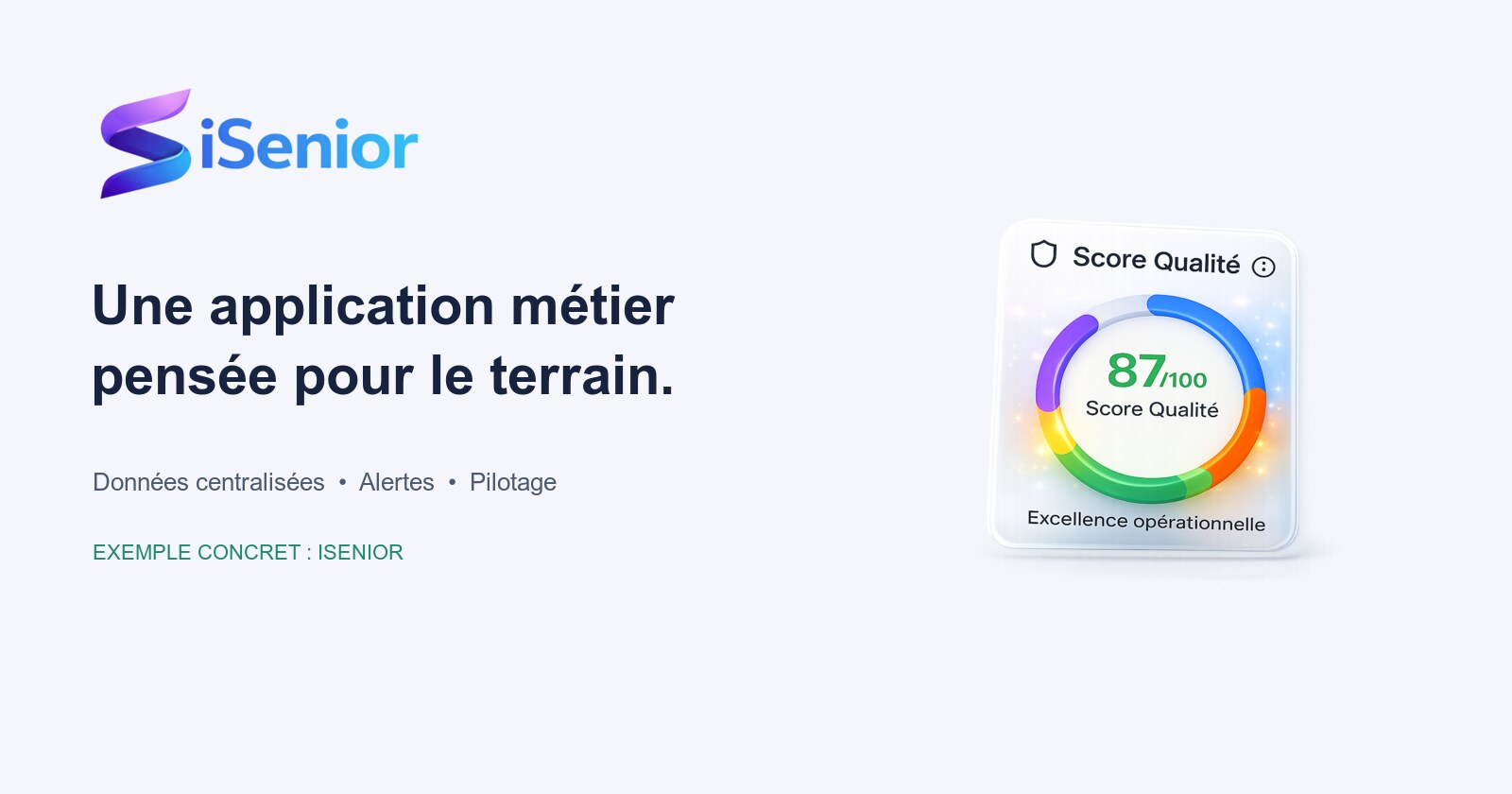 Présentation d'iSenior et de son indicateur Score Qualité