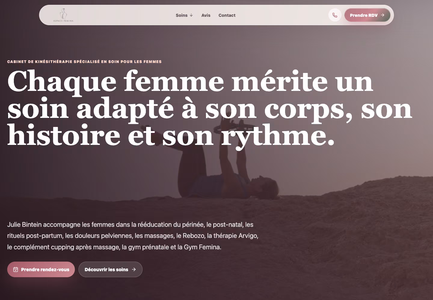 Nouvelle version du site espacefemina.com réalisée par N WebStudio