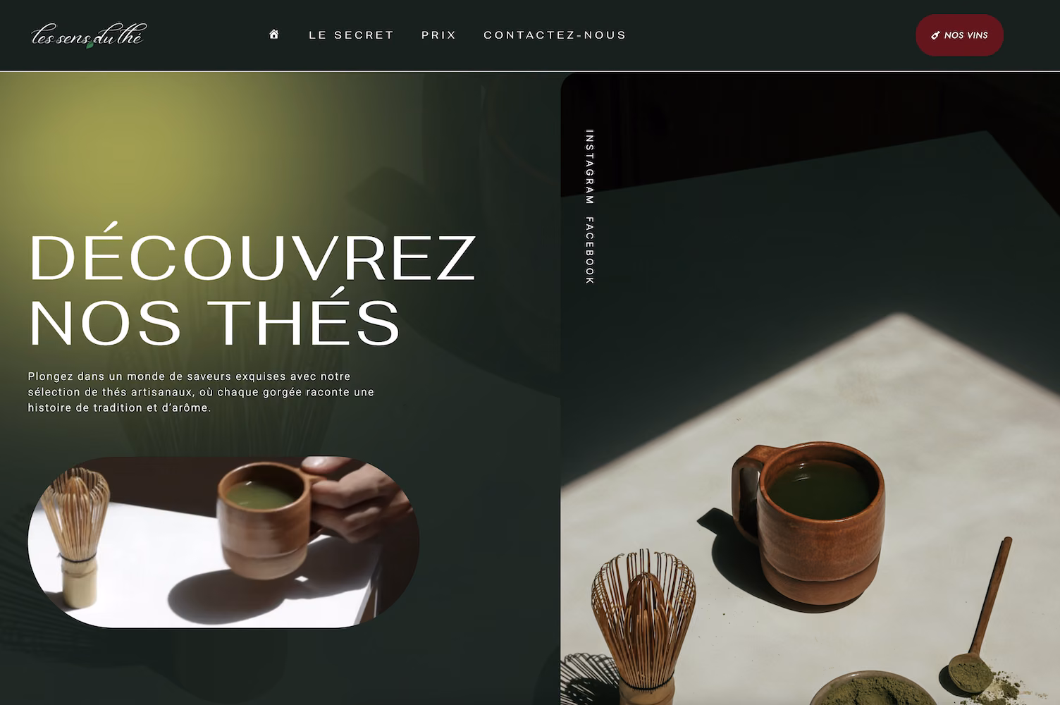 Site lessenceduthe.be réalisé par N WebStudio